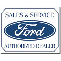 Ford Logo – Large Metal Tin Sign 31.7cm X 40.6cm Genuine American Made