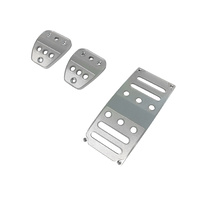 2005 - 2014 & 2015 - 2023 Mustang Billet Aluminum Pedal Covers - Manual (3 pc)
