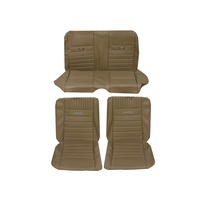 1964 - 1966 Mustang Coupe Full Set Pony Upholstery (Palomino)