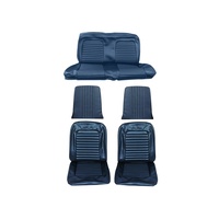 1964 - 1965 Mustang Full Set Coupe Upholstery (Standard, Blue)