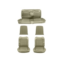 1964 - 1965 Mustang Full Set Coupe Upholstery (Standard, Ivy Gold)