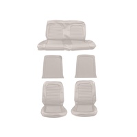 1964 - 1965 Mustang Coupe Full Set Upholstery (Standard) White