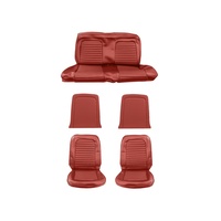 1964 - 1965 Mustang Convertible Full Set Upholstery (Standard) Bright Red