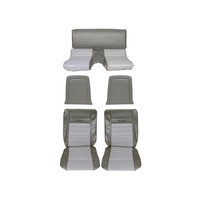 1965 - 1966 Mustang Pony Upholstery (Ivy Gold/White)