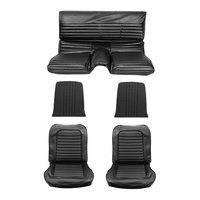1965 Mustang Full Set Fastback Upholstery (Standard) Black