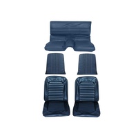 1965 Mustang Full Set Fastback Upholstery (Standard, Blue)