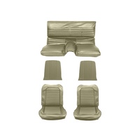 1965 Mustang Full Set Fastback Upholstery (Standard, Ivy Gold)
