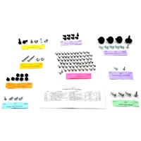 1965 Mustang Rear Fold Down Seat And Trap Door Fastener Kit Fastback