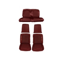 1966 Mustang Coupe Full Set Standard Upholstery (Dark Red)