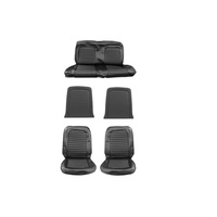 1966 Mustang Convertible Full Set Standard Upholstery (Black)