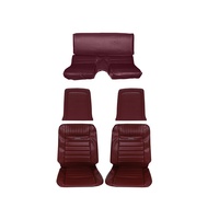 1966 Mustang Fastback Pony Upholstery (Dark Red)