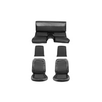 1966 Mustang Fastback Full Set Standard Upholstery (Black)