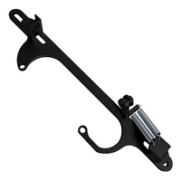 Billet Throttle Cable & Return Spring Bracket Holley 4150 - 4160 - Black