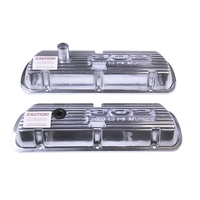 Finned Aluminium Valve Covers 302 Powered By Ford Polished