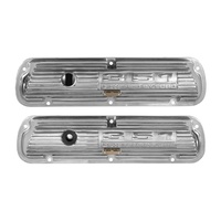 Finned Aluminium Valve Covers 351 Powered By Ford Polished
