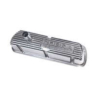 Finned Aluminium Valve Covers Cobra Powered By Ford - Outline Letters, Polished