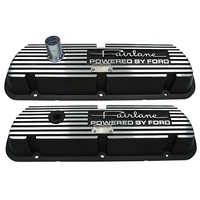 Finned Aluminium Valve Covers Fairlane Powered By Ford Black Wrinkle