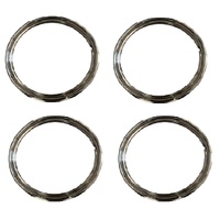 Universal 17" Smooth Edge Wheel Trim Set x 4