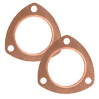 MR Gasket Exhaust Collector Manifold Gasket Copper Seal Pair - 2.5"