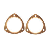 MR Gasket Exhaust Collector Manifold Gasket Copper Seal Pair - 3.5"