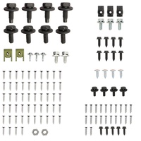 1971 - 1973 Mustang Rear Fold Down Seat And Trap Door Fastener Kit Fastback