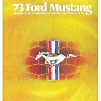 1973 Mustang Sales Brochure