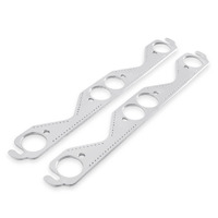 MR Gasket Layered Aluminium Header Gaskets Chev 262-400 Gen I Small Block - Round Port