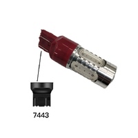 7443 T20 Billet LED Globe - Red - Wedge Base for tail / brake lights