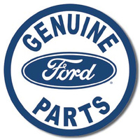 Ford  Genuine Parts  Round Metal Tin Sign 29.8cm Diameter Genuine American Made