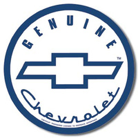 Genuine Chevrolet  Round Metal Tin Sign 29.8cm Diameter Genuine American Made