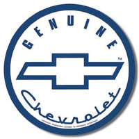 Genuine Chevrolet – Round Metal Tin Sign 29.8cm Diameter Genuine American Made