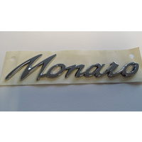 Genuine Holden Monaro Badge, Chrome 1/4 Panel Emblem V2 VY VZ *DISCONTINUED