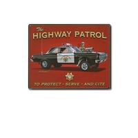 Metal Tin Sign - 12" x 15" - Highway Patrol 426 Gasser