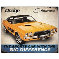 Metal Tin Sign - 12" x 15" - Challenger Difference
