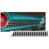 1961 Ford Galaxie 208pc Rear Grid Panel Decal Kit - Matt Black