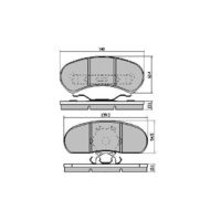 1964 - 1973 Mustang Disc Brake Pad Set with PBR Calipers