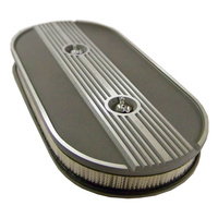 Shelby Oval Air Cleaner Assembly Plain Dual Quad