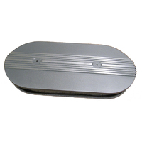 Shelby Oval Air Cleaner Assembly PLAIN Finned 3 x 2 Tri Power