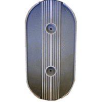 Shelby Oval Air Cleaner Top Plate Plain Finned