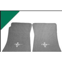 1964 - 1973 Mustang Coupe/Fastback Custom Full-Size Carpet Floor Mats (Green)