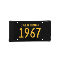 1967 California Novelty Licence Plate