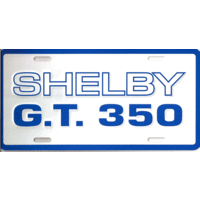 Shelby Novelty Licence Plate GT350