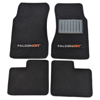 XY Falcon GT Embroidered Carpet Floor Mats (Black)
