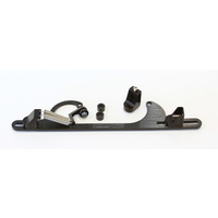 Aeroflow Billet Throttle Cable & Return Spring Bracket 4150 Holley Carb Style - Black