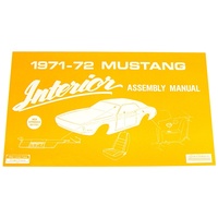 1971 - 1972 Mustang Interior Assembly Manual