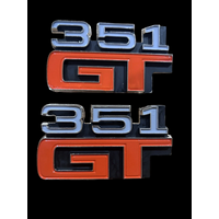 Ford XA GT Guard Rear Panel Coupe GT 351 Badge