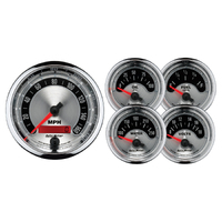 American Muscle 5 Piece Gauge Kit w/ Electric Speedometer (3-3/8" & 2-1/16")