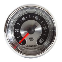 American Muscle 2-1/16" Mechanical Oil Pressure Gauge (0-100 PSI)