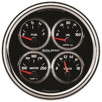 Designer Black II 5" Quad Gauge (100 PSI/100-250°F/8-18V/0-90 ?)