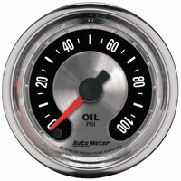 American Muscle 2-1/16" Stepper Motor Oil Pressure Gauge (0-100 PSI)
